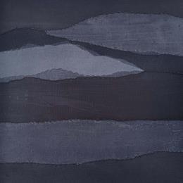 Peinture Nocturne # 2 par Settimia Taroux | Tableau Abstrait Acrylique, Textile Paysages