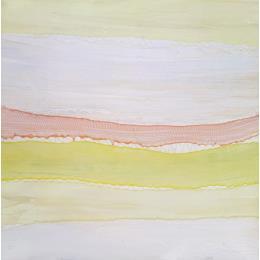Peinture Aube # 1 par Settimia Taroux | Tableau Abstrait Acrylique, Textile Paysages