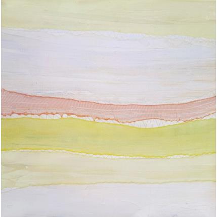 Peinture Aube # 1 par Settimia Taroux | Tableau Abstrait Acrylique, Textile Paysages