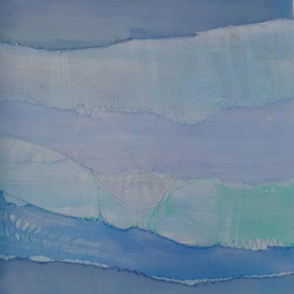 Peinture Marine # 8 par Settimia Taroux | Tableau Abstrait Acrylique, Textile Paysages