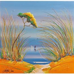 Painting Après le chemin, toi by Fonteyne David | Painting Figurative Acrylic