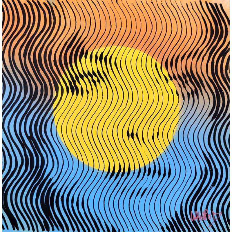 Peinture Soleil de Romy par Wawapod | Tableau Pop-art Icones Pop Acrylique Posca