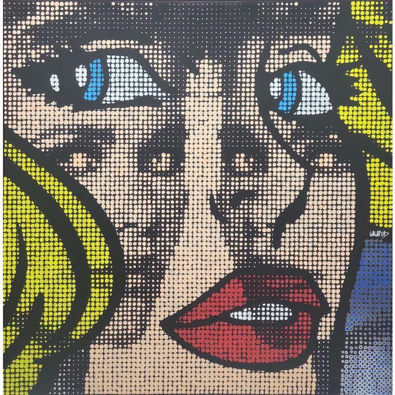 Peinture Regards  par Wawapod | Tableau Pop-art Icones Pop Acrylique Posca