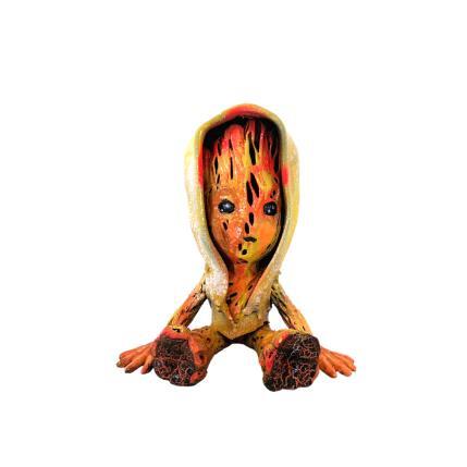 Sculpture ORANGE SUN GROOT SWEAT by Shenoda | Sculpture Pop-art Graffiti, Resin