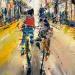 Painting Jour de Ville by Raffin Christian | Painting Figurative Urban Oil