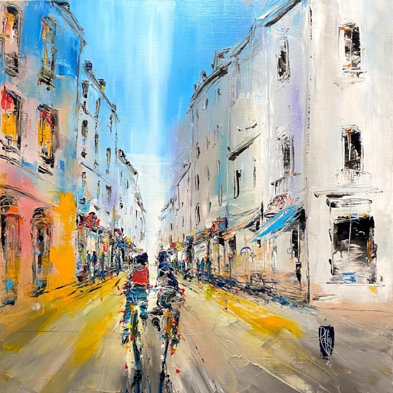 Painting Jour de Ville by Raffin Christian | Painting Figurative Urban Oil