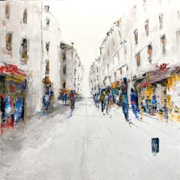 Pintura Histoire d'un jour por Raffin Christian | Pintura Figurativo Aceite Urbano