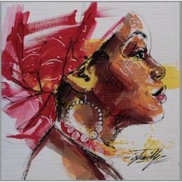 Peinture Tiana par Istraille | Tableau Figuratif Acrylique Portraits