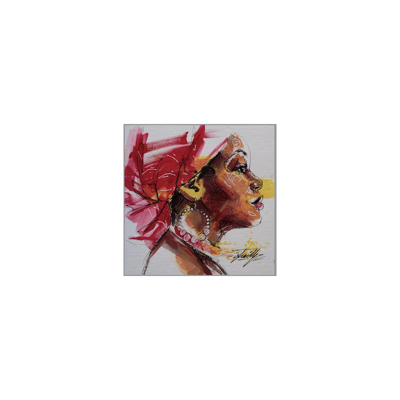 Peinture Tiana par Istraille | Tableau Figuratif Portraits Acrylique