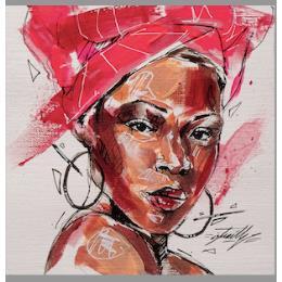Peinture Sona par Istraille | Tableau Figuratif Acrylique Portraits