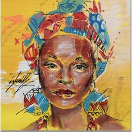 Peinture Rosa par Istraille | Tableau Figuratif Acrylique Portraits