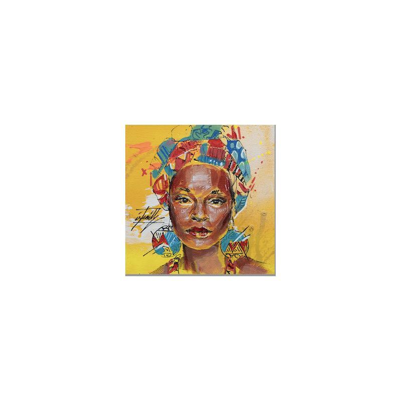 Peinture Rosa par Istraille | Tableau Figuratif Portraits Acrylique