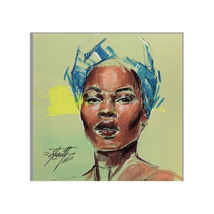Painting mayda by Istraille | Painting Figurative Acrylic Pop icons, Portrait
