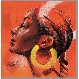 Peinture Moira par Istraille | Tableau Figuratif Acrylique Portraits