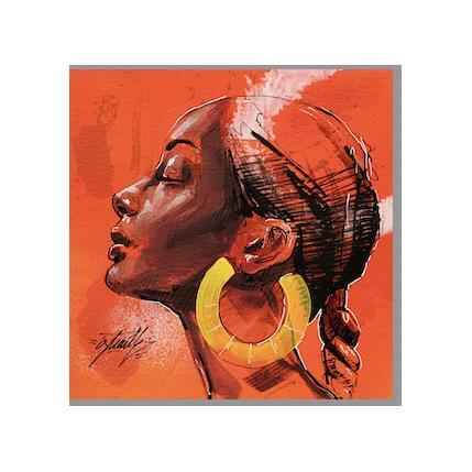 Painting Moira by Istraille | Painting Figurative Acrylic Pop icons, Portrait