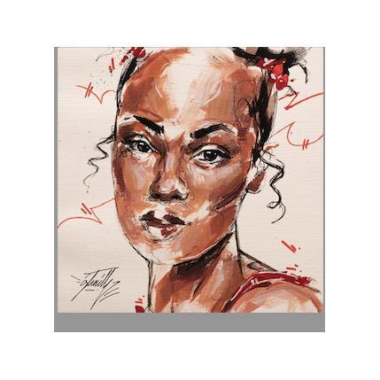 Painting Sanya by Istraille | Painting Figurative Acrylic Pop icons, Portrait
