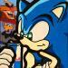 Painting Sonic Redbull by Kalo | Painting Pop-art Pop icons Graffiti Gluing Posca