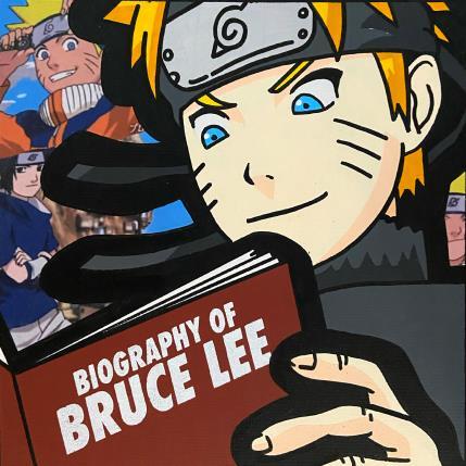 Painting Naruto Bruce Lee by Kalo | Painting Pop-art Acrylic, Gluing, Graffiti, Posca Pop icons