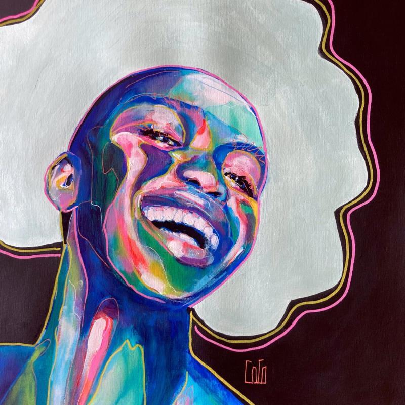 Painting Conversations Silencieuses : Eclatetoi by Coco | Painting Figurative Portrait Acrylic