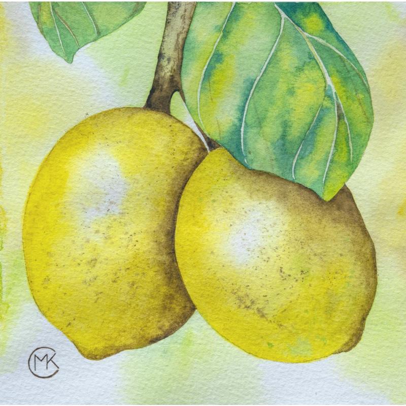 Gemälde Jaune brillant von Kuprina Carle Maria | Gemälde Figurativ Natur Aquarell