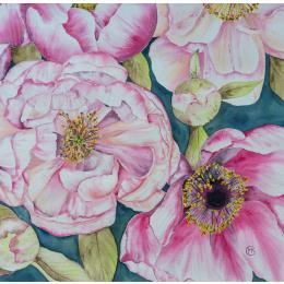 Peinture L'amour modeste par Kuprina Carle Maria | Tableau Figuratif Aquarelle Nature, Paysages