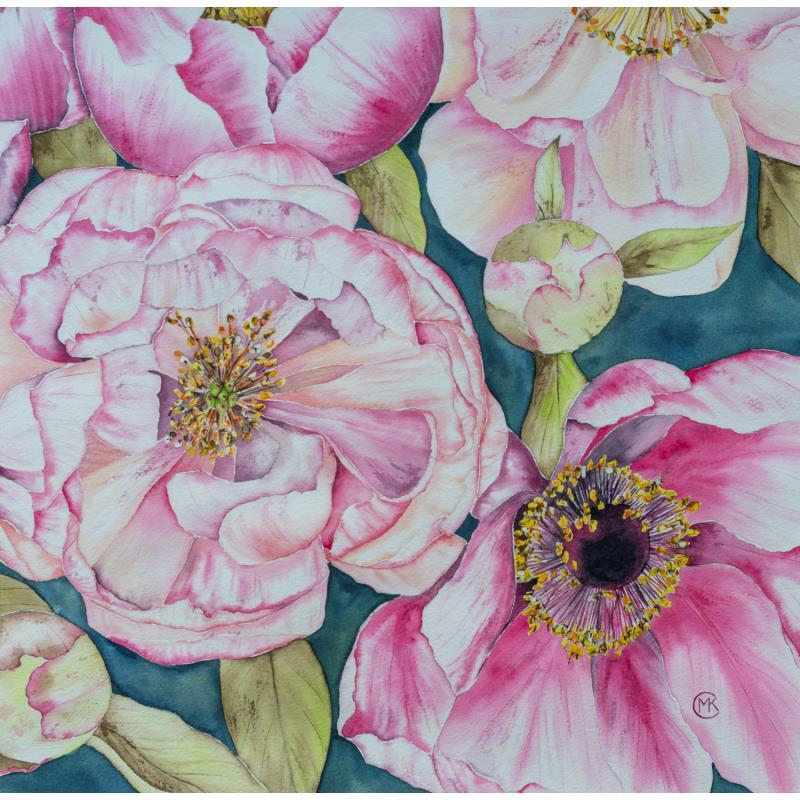 Painting L'amour modeste by Kuprina Carle Maria | Painting Figurative Landscapes Nature Watercolor