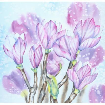 Peinture Symbole de force par Kuprina Carle Maria | Tableau Figuratif Aquarelle Nature