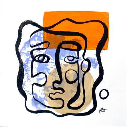 Painting Joséphine by Elliot Clara | Painting Figurative Acrylic, Ink Portrait