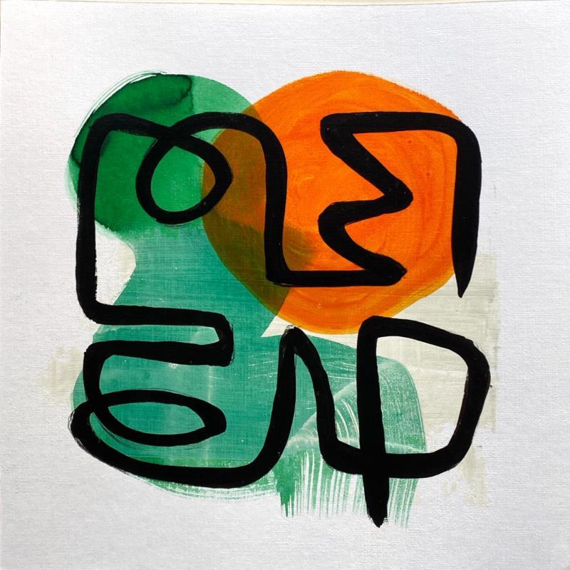 Painting Spooky by Elliot Clara | Painting Abstract Minimalist Acrylic Ink