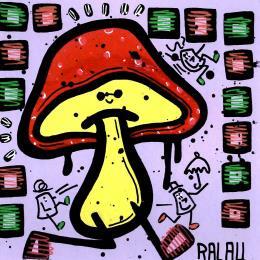 Painting Badger or mushroom by Ralau | Painting Street art Acrylic, Posca Nature