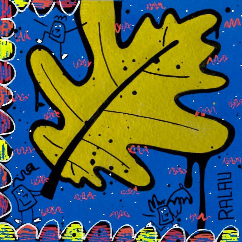 Peinture The fall par Ralau | Tableau Pop-art Nature Acrylique Posca