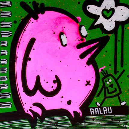 Peinture The time bird par Ralau | Tableau Pop-art Acrylique, Posca Animaux