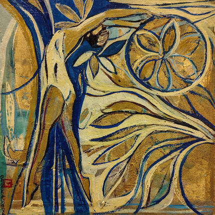 Painting Danse by Machi | Painting Figurative Oil Pop icons