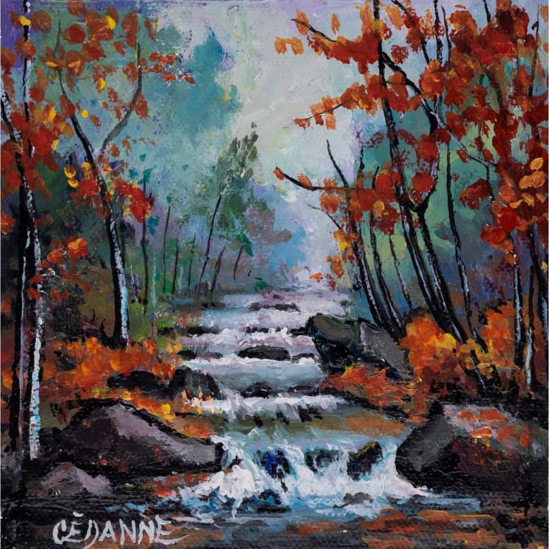 Peinture Début d'automne par Cédanne | Tableau Figuratif Paysages Nature Huile Acrylique
