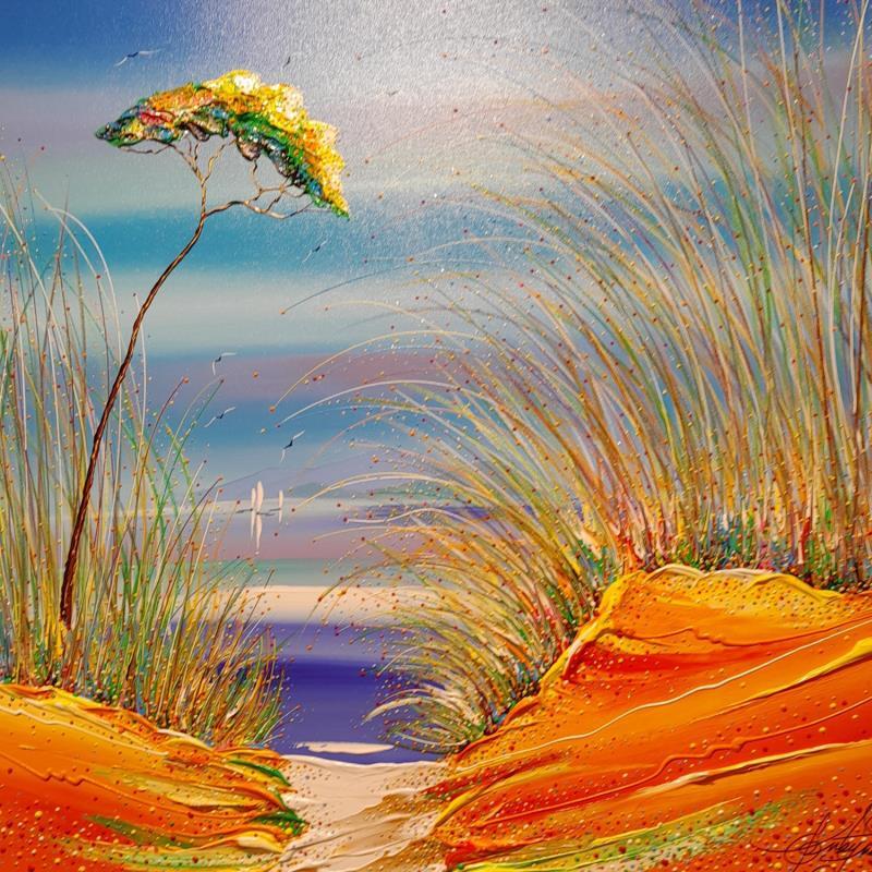 Painting Pour une balade avec toi by Fonteyne David | Painting Figurative Marine Acrylic