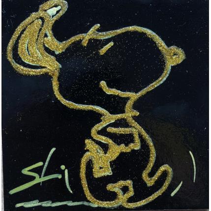 Gemälde Snoopy run von Mestres Sergi | Gemälde Pop-Art Acryl, Graffiti Pop-Ikonen
