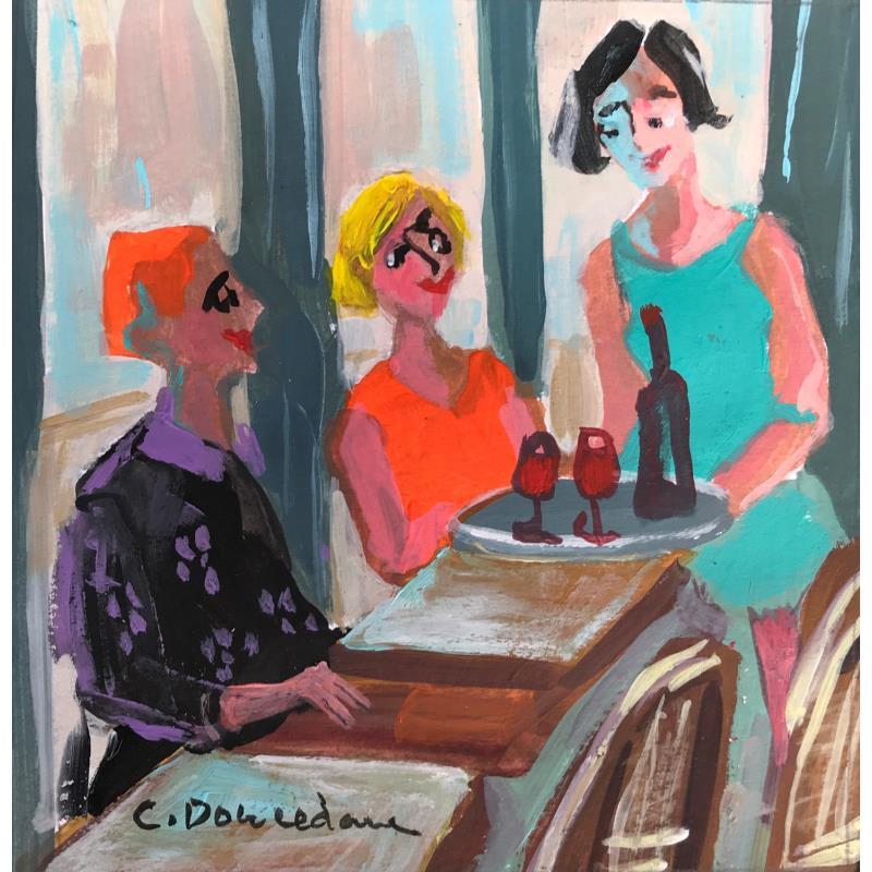 Painting Coteaux d'Aix by Doucedame Christine | Painting Figurative Life style Acrylic