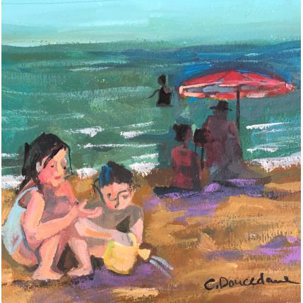 Painting L'arrosoir by Doucedame Christine | Painting Figurative Acrylic Life style, Pop icons