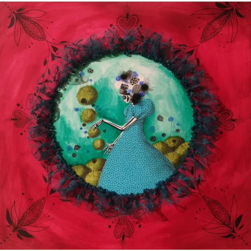 Painting sans titre by Nai | Painting Surrealism Society Nature Life style Acrylic Gluing