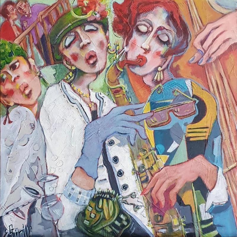 Pintura Minauderies musicales  por Garilli Nicole | Pintura Figurativo Life style Acrílico