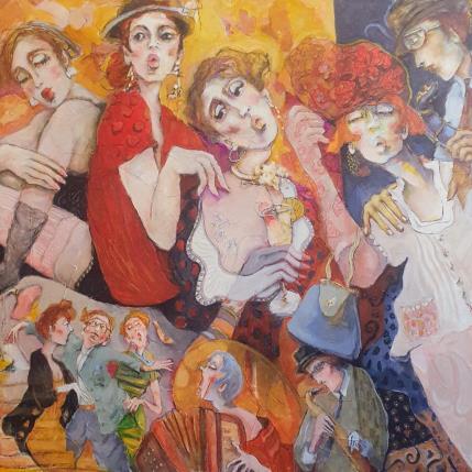 Peinture Swing between friends par Garilli Nicole | Tableau Figuratif Acrylique Scènes de vie