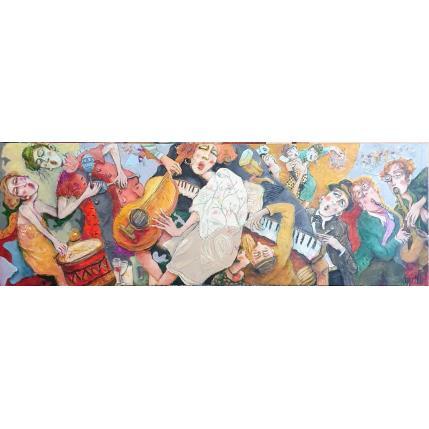 Peinture Sur un rythme fou par Garilli Nicole | Tableau Figuratif Acrylique Scènes de vie
