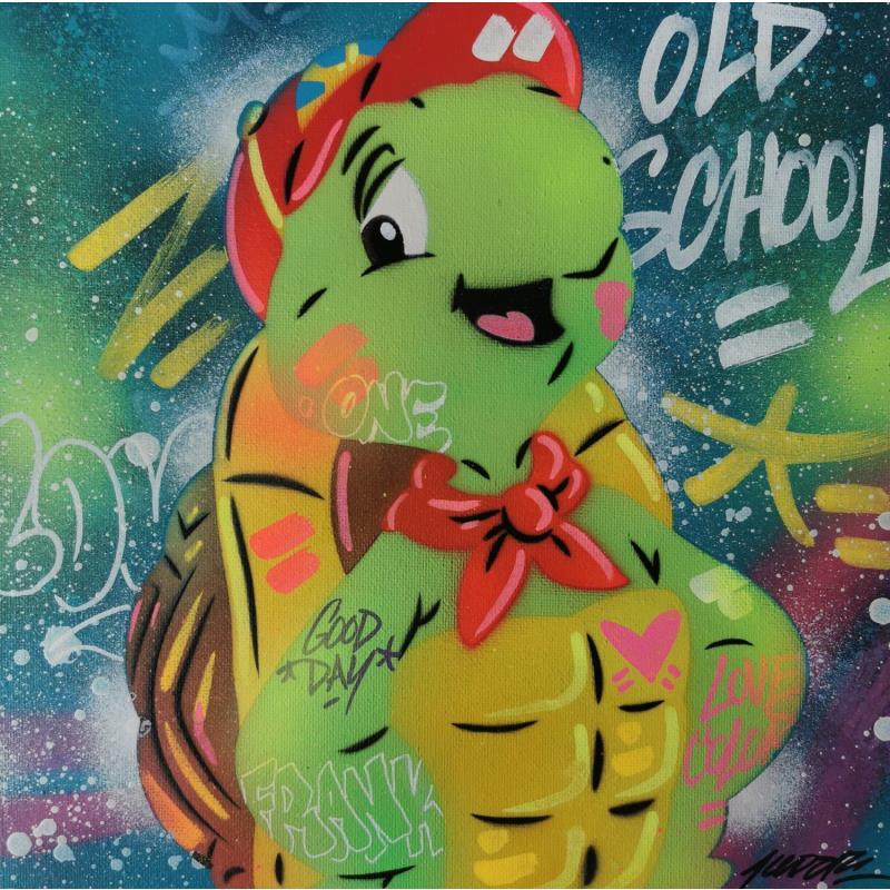 Painting Franklin by Lemoine Mael | Painting Pop-art Pop icons Graffiti Acrylic