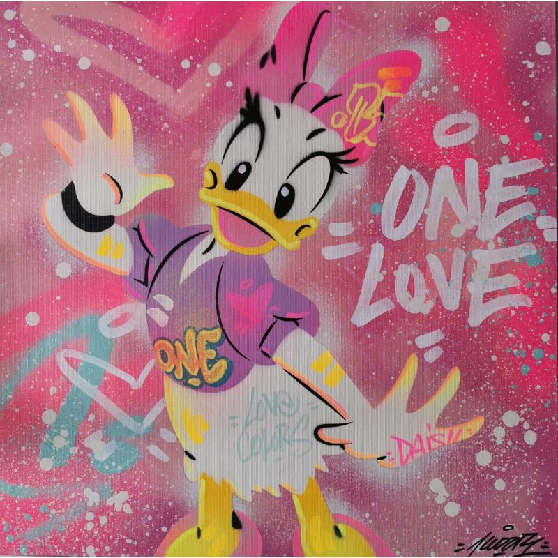 Pintura Daisy por Lemoine Mael | Pintura Pop art Iconos pop Graffiti Acrílico