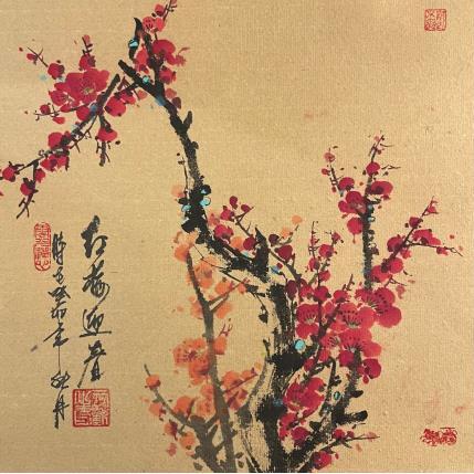 Gemälde Welcoming spring  von Yu Huan Huan | Gemälde Figurativ Tinte Natur