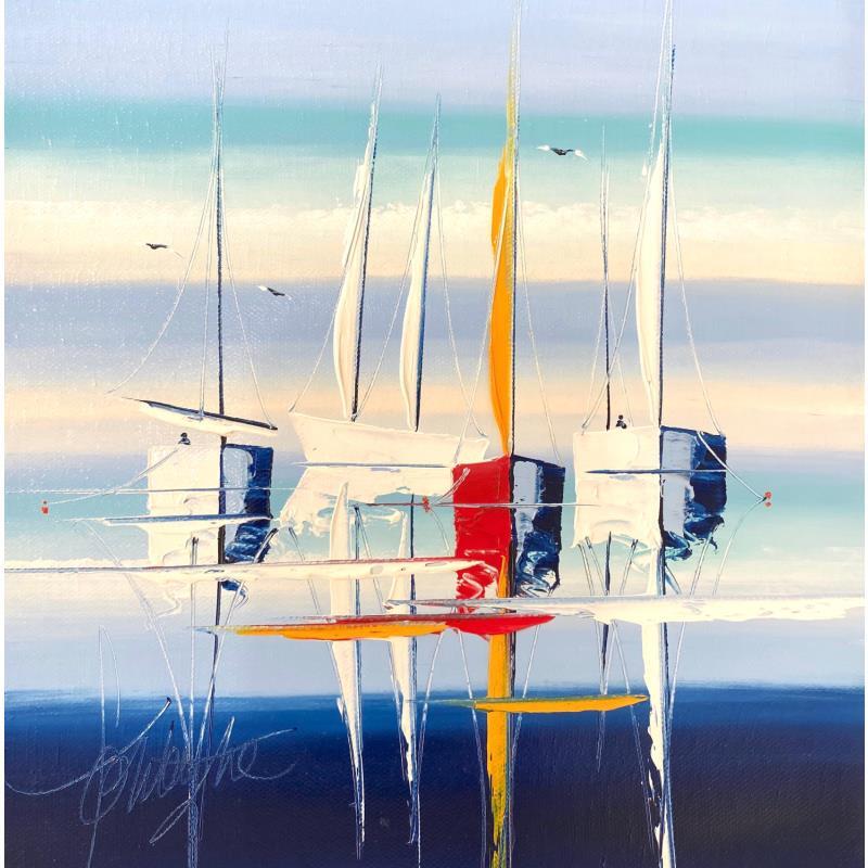 Painting Près des rivages by Fonteyne David | Painting Figurative Acrylic