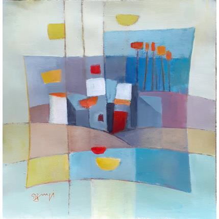 Painting AO82  PAYSAGE COLORE by Burgi Roger | Painting Figurative Acrylic