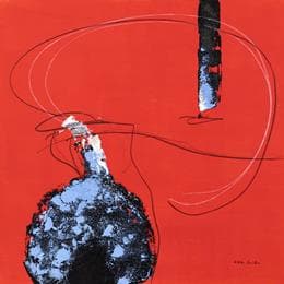 Peinture K31 par Wilms Hilde | Tableau Abstrait Minimaliste