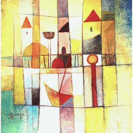 Painting AP120 SIGNES MARINS by Burgi Roger | Painting Figurative Acrylic