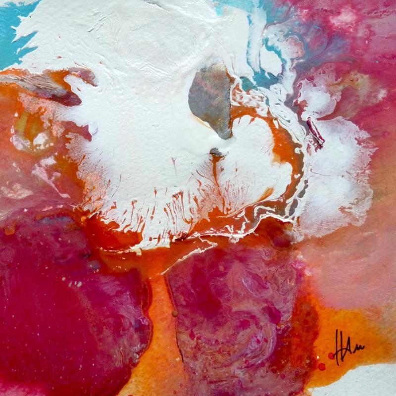 Peinture L'arc en ciel de vie par Han | Tableau Abstrait Paysages Nature Acrylique